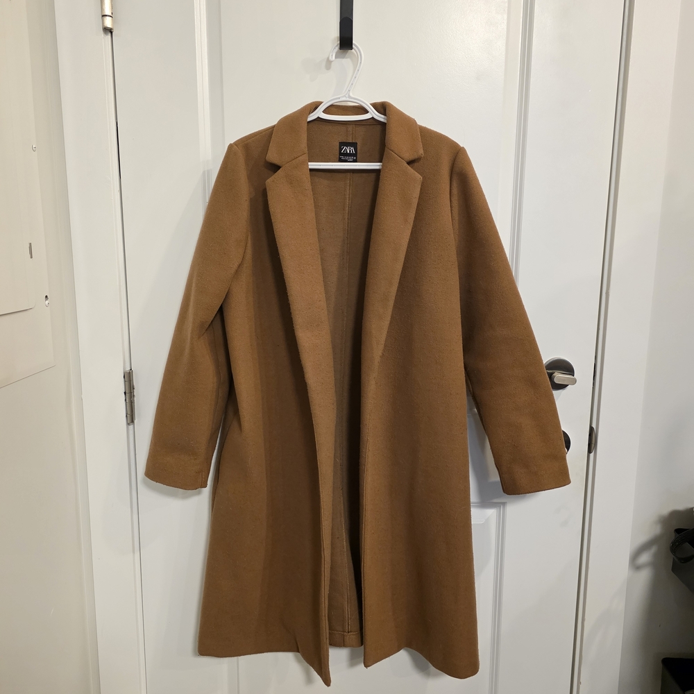 Zara Tan Long Coat (XL)
